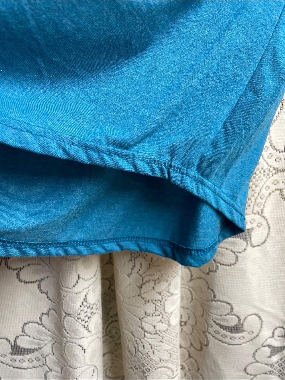 Anvil Teal Tri-Blend Crew Neck Soft T-Shirt X-Large - Picture 5 of 8